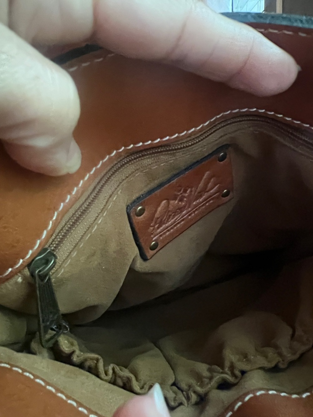 PATRICIA NASH 100% Leather Heritage Collection Venezia Crossbody Bag W/Dust Bag - Picture 9 of 14